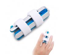 Finger Splint for Mallet Finger Support, 4-Sided Padded Aluminium Finger Protector for Broken Fingers, Arthritis Pain Relief, Sprain Recovery and Joint Support(M)