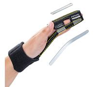 Finger Splint, Trigger Finger Splint, Boxer Break Metacarpal Brace, 2 Aluminum Plate Support Adjustable for Fracture,Sprain,Arthritis,Mallet Finger (1-finger)
