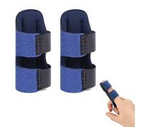 Finger Splints, 2Pcs, Full Coverage Finger Protector, Finger Stabilizer, Finger Support Trigger Finger Splint, Finger Straightener for Arthritis & Broken Knuckle, Straighten Broken or Bent Fingers