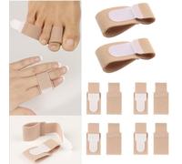 Finger Splints & Buddy Wraps 10 Pack - Washable Reusable Finger Braces for Broken, Jammed, Swollen Fingers | Support for Mallet Finger, Curled Joints & Osteoarthritis Pain Relief