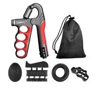 Finger Strengthener Kit - 5x Grip Strength Trainer Set With Carry Bag, Multifunctional Hand Exerciser For Men, Women, Students, Portable Forearm And Hand Muscle Trainer, Stress Relief Fitness Tool