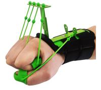 Finger Stretcher - Silicone Finger Trainer, Guitar Strength Trainer, Handle with Adjustable Resistance, Five Finger Strength Development Device | For Training Physiotherapists, Musicians and Athletes