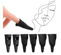 Finger Stylus 6pcs Silicone Finger Stylus Pens Black Suitable for Ipad/iPhone/Android Mobile Phone Tablet All Touch Screen(Suitable for Adults and Children)