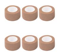 Finger Tape, 6 Rolls Self Adhesive Cohesive Bandage, 2.5cm x 4m Each, Skin Tone Tape for Fingers and Wrist Protection, Breathable Elastic Compression Bandage for Sports, BJJ, Climbing, Veterinar