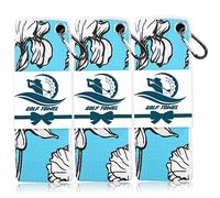 FINGER TEN 3 Pack Golf Towels Microfiber Waffle Pattern Tri-Fold 16“x16”with Heavy Duty Carabiner Clip, Golf Cleaning Towel Superior Water Absorption and Quick Dry (Cyan)