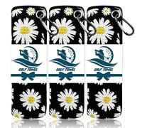 FINGER TEN 3 Pack Golf Towels Microfiber Waffle Pattern Tri-Fold 16“x16”with Heavy Duty Carabiner Clip, Golf Cleaning Towel Superior Water Absorption and Quick Dry for Men Women (Dark)