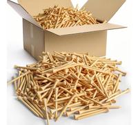 FINGER TEN Bamboo Golf Tees Wood 2 3/4 3 1/4 Inch 83mm 70mm Bulk 250 500 1000 Count, Practice Golf Tee Wooden for Men Women (Natural, 500 Count(2 3/4 Inch))