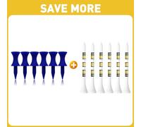 FINGER TEN Castle Golf Tees Plastic Unbreakable Mixed Sizes or Same Heights Golf Tees Wood Wooden 3 1/4" or 2 3/4" 83mm 70mm Bamboo Tees 100