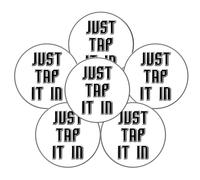 FINGER TEN Golf Ball Markers for Putting Green 6 Pack(Just White)