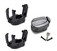 FINGER TEN Golf Ball Retriever Pick Up Tool Saver Claw Grabber Value 3 Pcs, Golf Ball Training Aids Picker Plastic Foldable Portable Durabele Golf Accessories Color Black (Black)