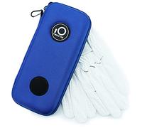 FINGER TEN Golf Gloves Case with Carabiner Clip for Golfer Protect and Keep Golf Gloves Dry Value Pack, Gloves Holder Bag Storage Design Deluxe Durable Non Slip for Men Women (Blue)
