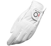 FINGER TEN Golf Gloves Men Left Hand for Right Handed Golfer in White Value Pack, Rain Grip Golf Glove Weathersof Durable All Weather for Pefect Swing (X-Large, White-1 Pack-Worn on Left Hand)