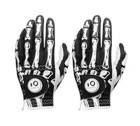FINGER TEN Golf Gloves Men Left Hand for Right Handed Golfer Resistant Grip Weathersof Value 2 Pack, Men’s Golf Glove Relaxgrip Hot Wet Weather Durable Breathable for Perfect Swing (Dark, M/L)