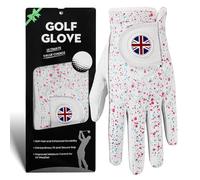 FINGER TEN Golf Gloves Men Left Hand Right Cabretta Leather Weathersof with Ball Marker 1 Pcs, Men’s Golf Glove Soft Breathable Wear Resistance (Blue, M, Left)