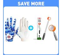 FINGER TEN Golf Gloves Men Left Hand Right with Ball Marker Pu Leather Golf Ball Retriever Telescopic Pick up Scoop Ball Retriever，Golf