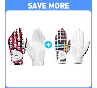 FINGER TEN Golf Gloves Men Left Hand Right with Ball Marker Pu Leather with Golf Gloves Womens Left Hand Right Pu Leather with Ball Marker Full
