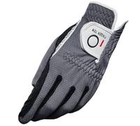 FINGER TEN Golf Gloves Men Left or Right Hand Rain Grip (Grey, 3XL, Left)