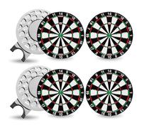 FINGER TEN Golf Hat Clip with Ball Marker Magnetic Value Gift Set, Alignment Clips Attaches Easily to Hat Caps Belt Fashion Pattern Training Aids Accessories for Men Women Durable Removable (Style 2)