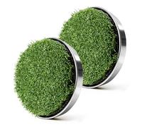 FINGER TEN Golf Hole Cup Lawn Golf Accessories 1 or 2 Pack, 3.94 inch Putting Green Hole Cups with Heavy-Duty Metal Base for Backyard and Home Simulated Lawn & Outdoor Putting Green Practice (2 Pack)
