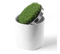 FINGER TEN Golf Hole Cups Putting Green Value Set, 4 Inch Set of Metal-Base Golf Hole Cups with Synthetic Turf for Backyard Practice Putting Green Hole Simulated Lawn (Golf Cup and Lawn)