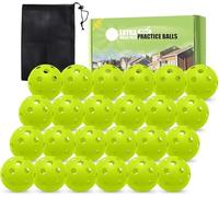 FINGER TEN Golf Practice Balls Plastic Limited Flight (Green, 24 Pack)