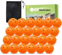 FINGER TEN Golf Practice Balls Plastic Limited Flight (Orange, 24 Pack)