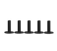 FINGER TEN Golf Rubber Tees for Driving Range Mats Value 5 Pack, Durable for Practice Mat Top Holder Indoor Outdoor (Black, 5 Pack All 2.25'')