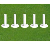 FINGER TEN Golf Rubber Tees for Driving Range Mats Value 5 Pack, Mixed Size or 5 Same Size Durable for Practice Mat Top Holder fit Indoor Outdoor (White 5 Pack All 3.75'')
