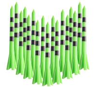 FINGER TEN Golf Tees Plastic Unbreakable 2 3/4 3 1/4 Inch Value 50 Count, 83mm 70mm Tee Durable Pro Upgrade Step Up Long Premium Color White Blue Orange Green Mixed (Aqua, 2 3/4 Inch(70mm))
