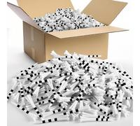 FINGER TEN Golf Tees Plastic Unbreakable Bulk 3 1/4’’ 2 3/4’’ 70 83mm Long Value 200/500/1000 Pack, Golf Tees Long-Lasting Plastic with Reduced Resistance for Men Women (White, 500 Count(2 3/4 Inch))