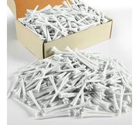 FINGER TEN Golf Tees Plastic Unbreakable Bulk 3 1/4’’ 2 3/4’’ 70 83mm Long Value 200/500/1000 Pack, Golf Tees Long-Lasting Plastic with Reduced Resistance for Men Women (Beige, 200 Count(2 3/4 Inch))