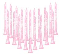 FINGER TEN Golf Tees Wooden Bamboo Bulk 100 Count, Practice Golf Tee Wood Bamboo Sturdy Stable Durable Unbreakable (Pink, 2 3/4 Inch (70mm))