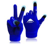 FINGER TEN Kids Winter Gloves (Blue, Age 5-12)