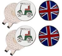 FINGER TEN Magnetic Golf Hat Clips Ball Markers 6 Pcs (Style 14)