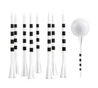 FINGER TEN Plastic Golf Tees Extra Long 4/5" 30 Pack (White, 4 Inch 30 Pack)