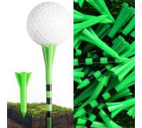 FINGER TEN Plastic Golf Tees Mixed 100 Pack | 60 2 3/4"/3 1/4" Long and 40 1 1/2" Short Mixed Tees, Five Prong Top with Durable Plastic Build, Bright Colors Easy to Find