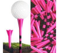 FINGER TEN Plastic Golf Tees Mixed 100 Pack | 60 2 3/4"/3 1/4" Long and 40 1 1/2" Short Mixed Tees, Five Prong Top with Durable Plastic Build, Bright Colors Easy to Find