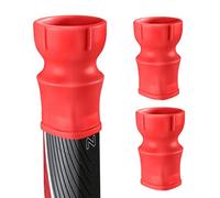 FINGER TEN Silicone Golf Ball Retriever for Putter Handle 2 Pack, Suction Cup Golf Ball Picker Upper for Super Stroke Putter Grip, Premium Golf Accessories in Black Red Orange Blue (Red)