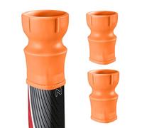 FINGER TEN Silicone Golf Ball Retriever for Putter Handle 2 Pack, Suction Cup Golf Ball Picker Upper for Super Stroke Putter Grip, Premium Golf Accessories in Black Red Orange Blue (Orange)