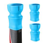 FINGER TEN Silicone Golf Ball Retriever for Putter Handle 2 Pack, Suction Cup Golf Ball Picker Upper for Super Stroke Putter Grip, Premium Golf Accessories in Black Red Orange Blue (Blue)