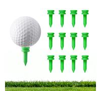 FINGER TEN Wood Castle Golf Tees 1" 1.25" 1.75" Mixed Sizes Or Same Heights 50 Pack, Durable Step Down Small Tees for Consistent Height, Practice Tees For All Golfers (All 1'' in Green)
