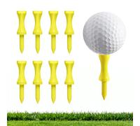 FINGER TEN Wooden Castle Golf Tees 1" 1.25" 1.75" 2.2" 2.36" Same Heights Or Mixed Sizes 60 Pack, Upgrade Durability Tees with Consistent Height, For Men Women (1.75 Inches Yellow)