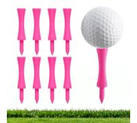 FINGER TEN Wooden Golf Tees Castle Step Down 60 Pack (2.36 Inches Pink)