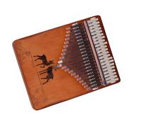 Finger Thumb Piano 21 key Cherry Wood Kalimba Brown(21-key brown)