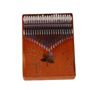 Finger Thumb Piano 21 key Cherry Wood Kalimba Brown(21-key brown maple leaf)