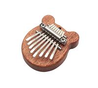 Finger Thumb Piano, Mini Thumb Piano with 8 Keys, Handmade Wooden Thumb Piano, Portable Kalimba Musical Thumb Piano, Musical Instrument for Kids Adults, Easy to Learn (A)