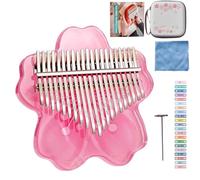 Finger Thumb Piano Safe, Harmless Wear-resistant 17/21 Keys Portable | Acrylic Mbira for Adult, Music Beginner, Music Professionals, Band