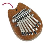 Finger Thumb Piano Wood Handmade Mbira Flat Board 8 Key Thumb Piano Pocket
