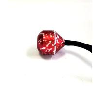 Finger Toys for Practicing Finger Dexterity,Aluminum Alloy Beads and a Rope,Pinky Beads,A Beautiful Gift to Relieve Stress,Funny Metal Fidget Spinner,Fingers Yo-Yo Stress Relieving Toys(Red+White)