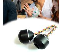 Finger Toys for Practicing Finger Dexterity, Cool Weighted Aluminum Alloy Worry Beads and a Rope, Finger Yo-Yo Stress-relieving Metal Fidget Spinner, Men Women Teenagers Finger Toys